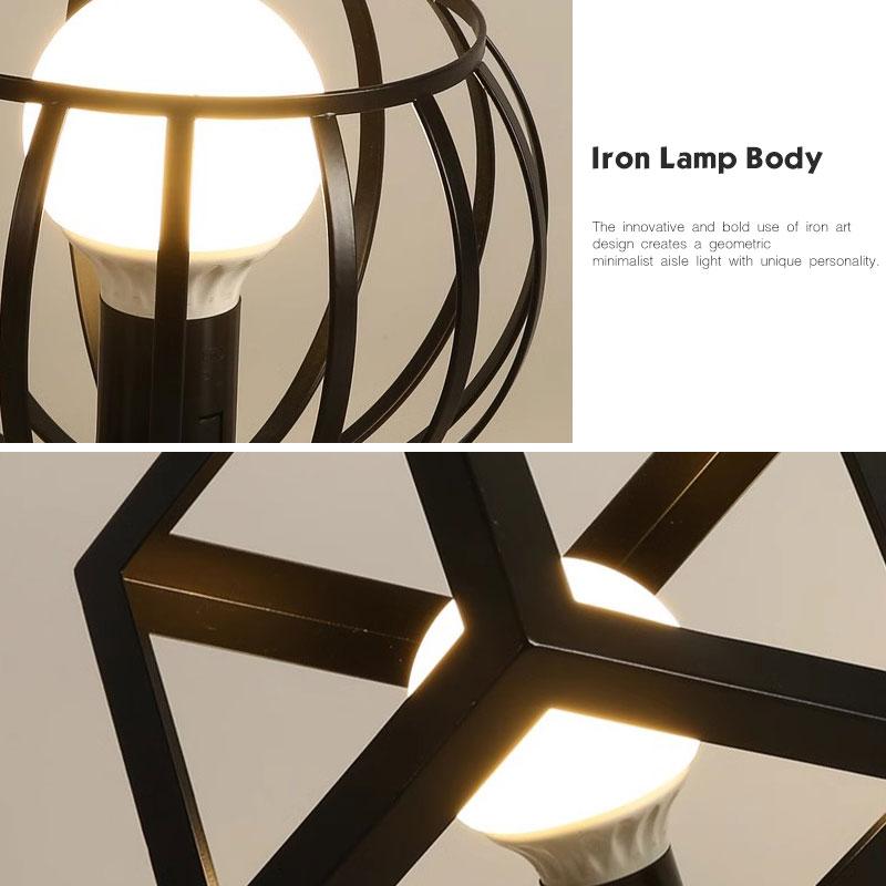 Interior Retro E27 Ceiling Lights for Bedroom Living Room Corridor Indoor Vintage Ceiling Lamps Iorn for Balcony Foyer AC85-265V