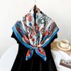 Silk Scarf  Imitation Silk Scarf  Retro High-end Scarf  Tied Hair  Light Breathable  Soft Shawl Scarf