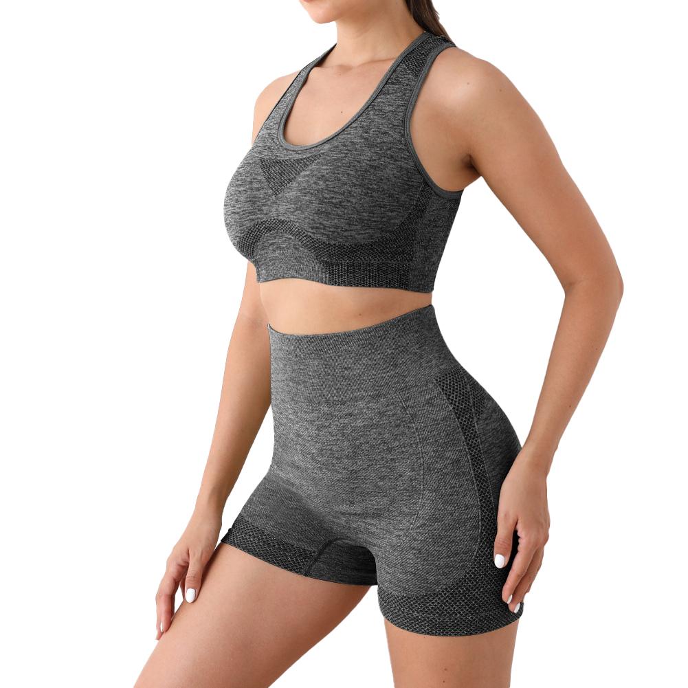 Yoga Set Women Tracksuit Gym Set Workout Clothes for Women Seamless Leggings Sports Bra Suit Female Clothing High Waist Shorts