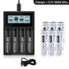 PALO 3.7V 18650 1500mah Charger Li-ion battery USB independent charging portable electronic 18350 16340 14500 battery charger