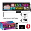 Ultra-Thin USB LED Car Advertising Screen: Full Color, Flexible, Dual-Row Scrolling Display