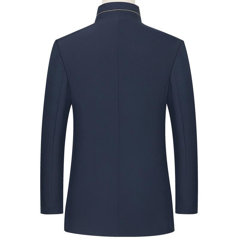 Spring and Autumn Men's Stand-up Collar Casual Jacket Middle-aged Top Business Slim Men's Jacket