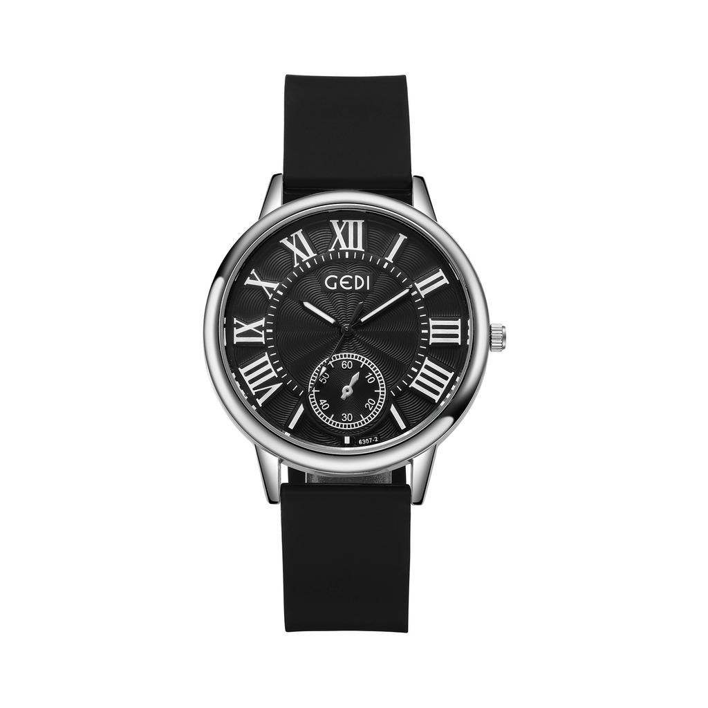 Summer Sports Wind Sweat-Proof Silicone Belt Student Couple Waterproof Quartz Watch Watch