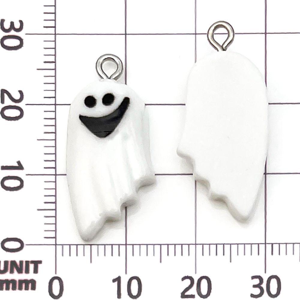 24 Styles Halloween Resin Pumpkin & Ghost Pendant Charms for DIY Jewelry