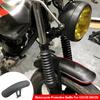 Universell motorsykkel forhjulsskjerm retro svart \krom dekkposisjon skjerm sprutbeskyttelse for Honda CG125 GN125 Cafe