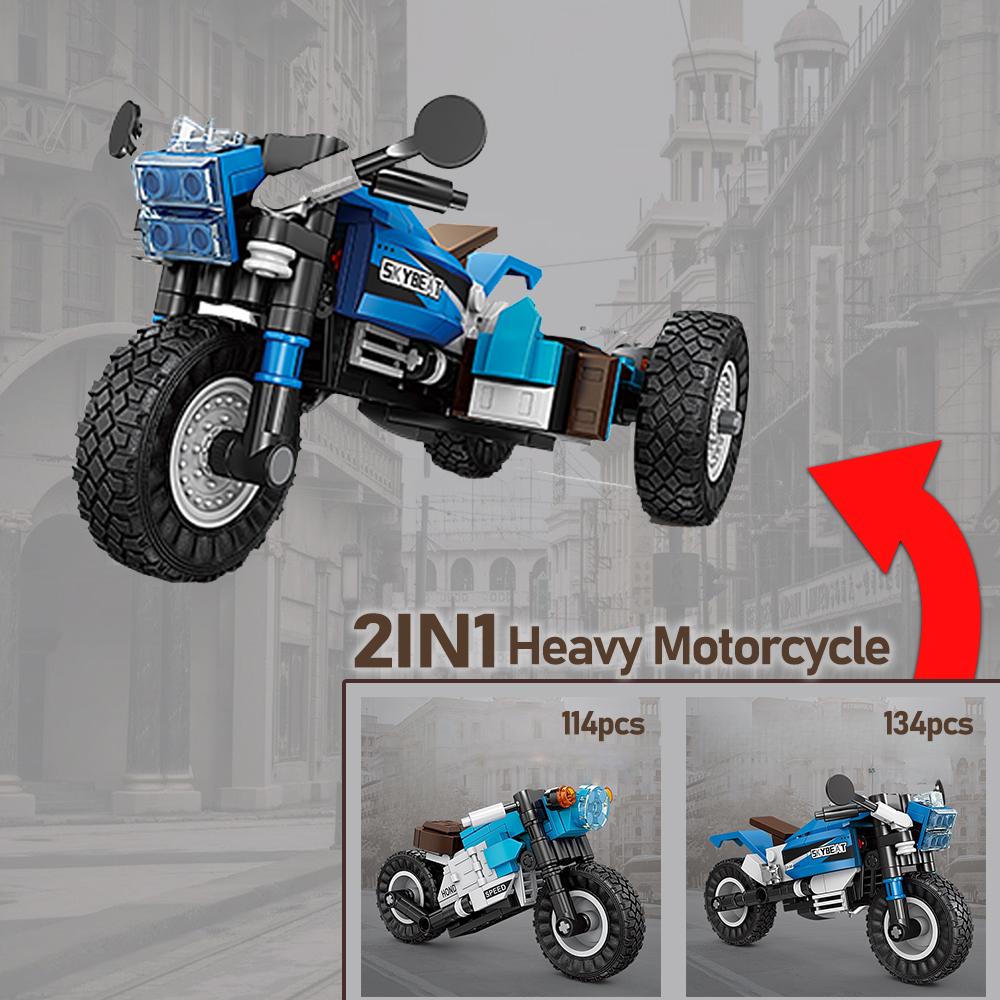 KNEW BUILT Elektrisches Fahrrad Roller Modell Mini Bausteine Niedliche & Pädagogische Konstruktionsspielzeuge