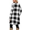 Women's Fashion Casual Dress With Pocket Decorative Buttons, Round Neck And Long Sleeves