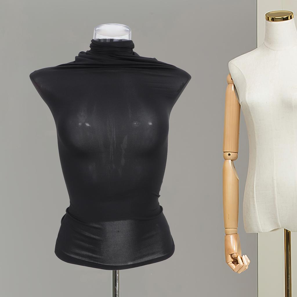 Κάλυμμα Άνω Μέρους Γυναικείου Μανεκέν 1 Τμχ Ύφασμα Κάλυμμα Μοντέλου Ραπτικής DIY Αξεσουάρ Ψεύτικου Μανεκέν για Σχέδιο Ρούχων