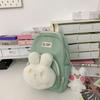 Cute bunny cartoon backpack new outing doll small backpack light primary school bag girl