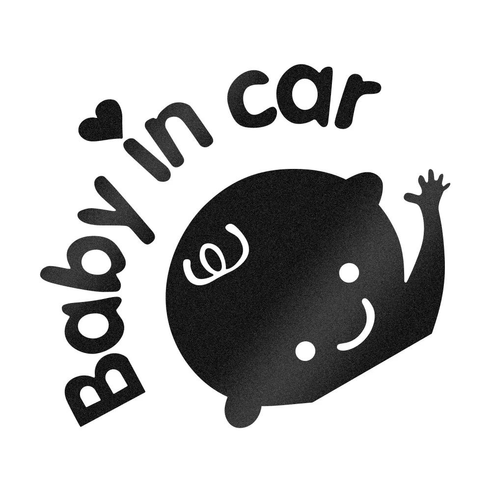 Car Sticker Cartoon Funny KIDS BABY IN CAR Sticker Auto Window Glass Body Personalized Creative DIY Warning Sign Car Decoration