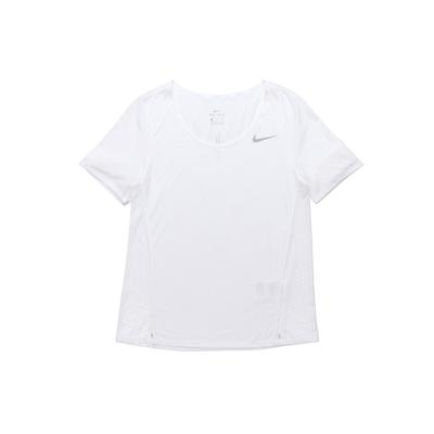 Dámské běžecké tričko s krátkým rukávem City Sleek Dri-FIT Bílá CU3235-100