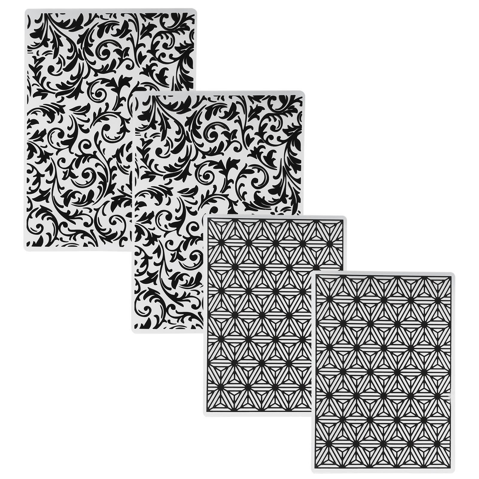 

4шт пластиковые папки для тиснения шаблоны DIY изготовление открыток скрапбукинг бумага инструменты