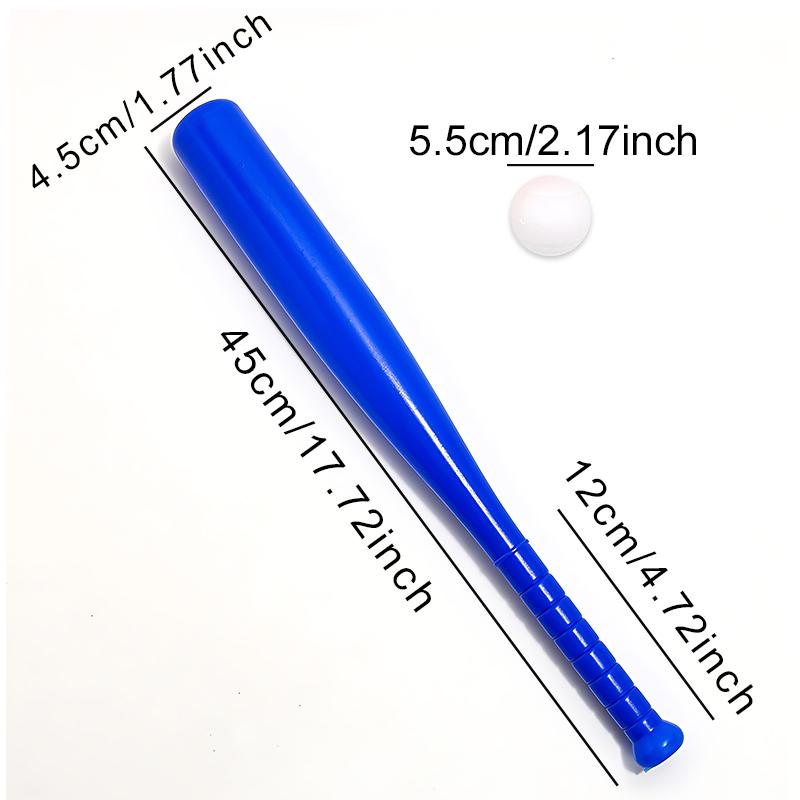 1/2/4PCS Baseball Bat Mixed color Plastic Baseball Bat with Ball 4 Colors Available Outdoor Baseball Park Backyard Game Gift ZYF