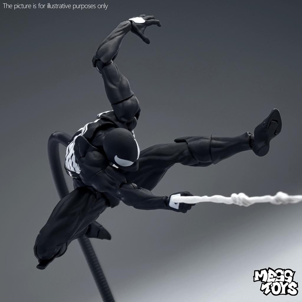 Mess Toys Spiderman Figure Black Suit Neighbor Symbiote MessToys Scarlet Neighbor Action Figure CT Toys Black Red Spider Man Toy