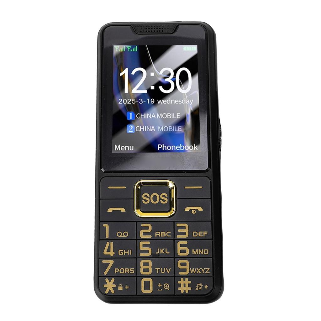 Large Buttons Cell Phone 4G LTE Unlocked with SOS Key 2500mAh Dual SIM MP3 Calling SMS Functions Internet