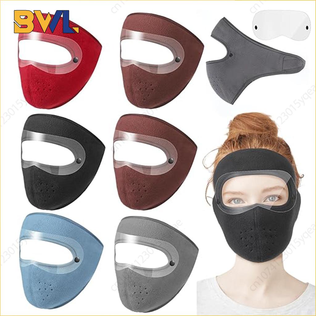 Winter Warm Fleece Full Face Helmet Windproof Breathable Thick Riding Mask for Men and Women Motorcycle Outdoor Christmas Gifts