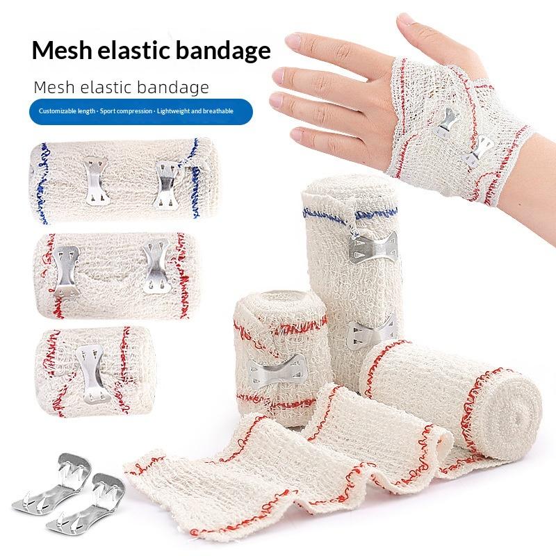 1 Rolls Premium Elastic Bandage Wrap With Hook & Loop Fasteners At Both Ends Reusable Bandages For Waist Legs Elbow & Knee Wrap
