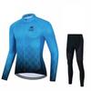 Mens Long Sleeve Cycling Jersey Set Quick Dry Breathable Lightweight Road Mountain Bike Apparel Fall Season