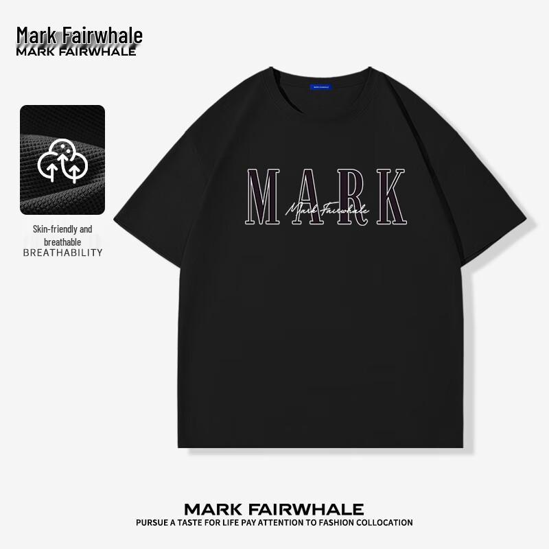 Mark Fairwhale Men's Letter Print Short Sleeve T-Shirt