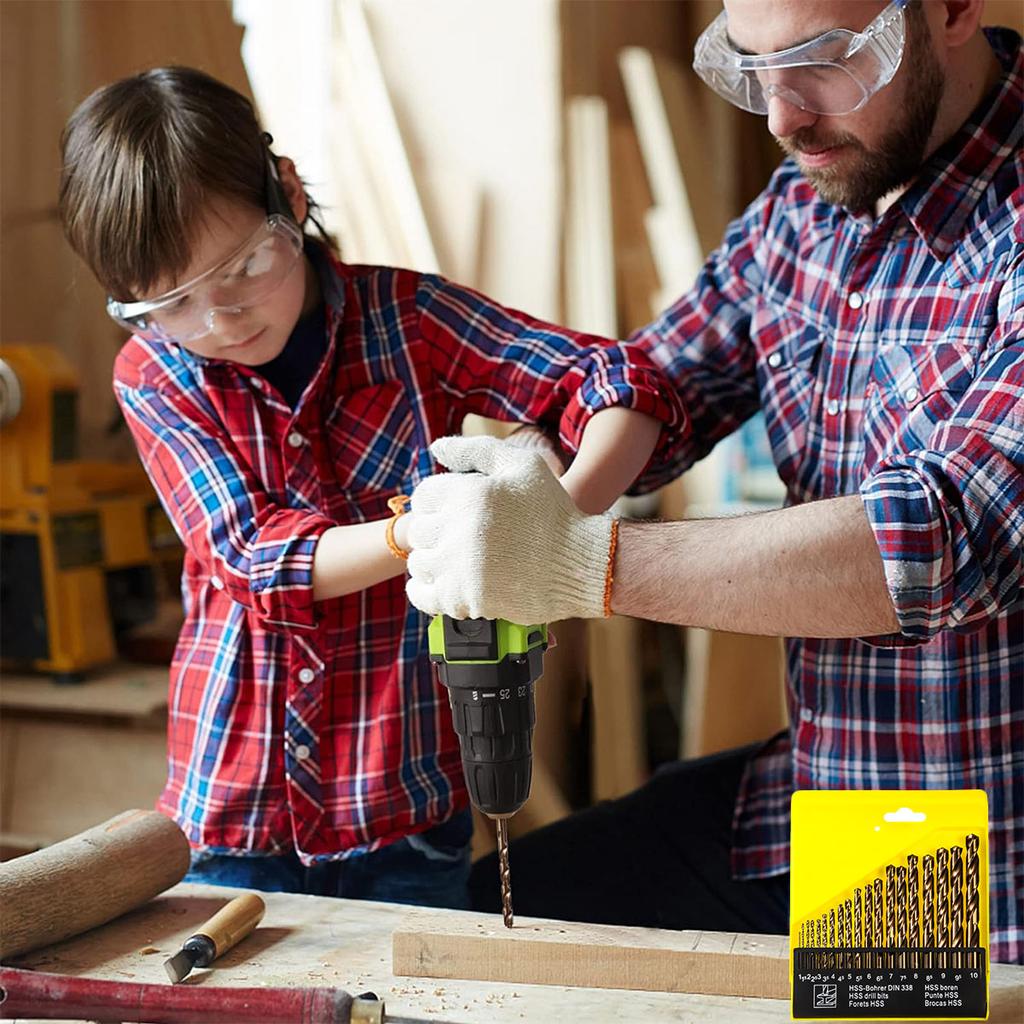 19pcs Cobalt Containing Drill Bits Plastic Box Packing Twist Cobalt Drill Bit Set For Wood Stainless Steel Cast Iron