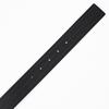 Emporio Armani Wide Belt with Embossed Black and Stringa System EM001772 AF15136 MC080 Men's 3.5cm Logo, Blue, Compatible, Reversible, [Used]
