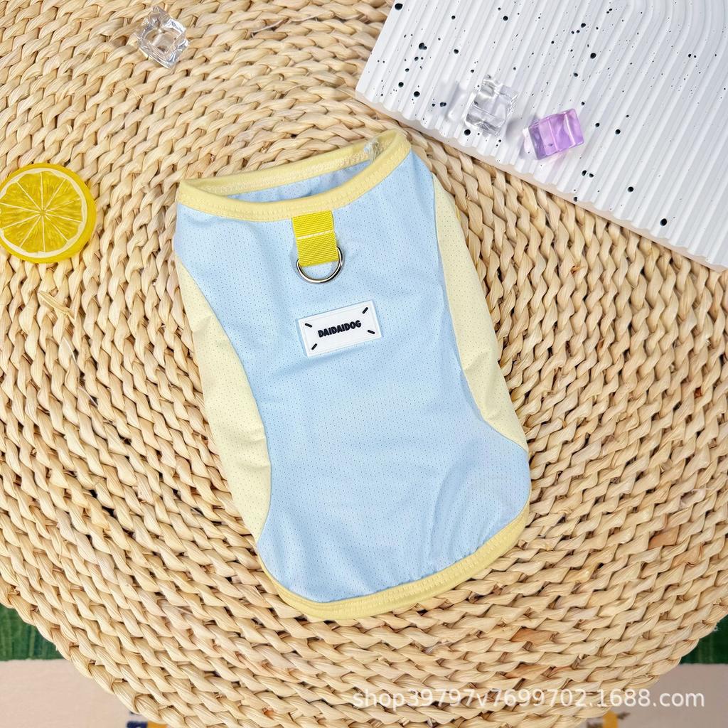 Pet Clothing Summer Thin Breathable Cat Dog Clothing Cool Clothing Ice Silk Mesh Cool Cooling Sunscreen Clothing