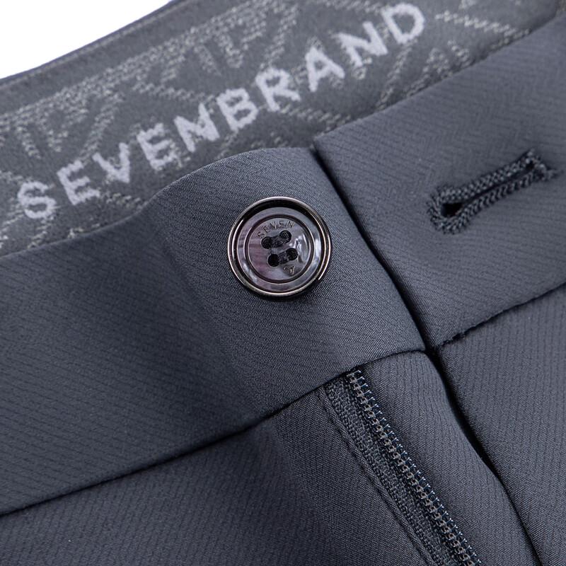 Qipai Men's Geometric Print Straight-Leg Four-Way Stretch Pants