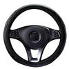 Four Season Universal Car Steering Wheel Cover Wear-resistant Embossed Leather Comfortable and Soft Suitable for 14.5-15 Inches