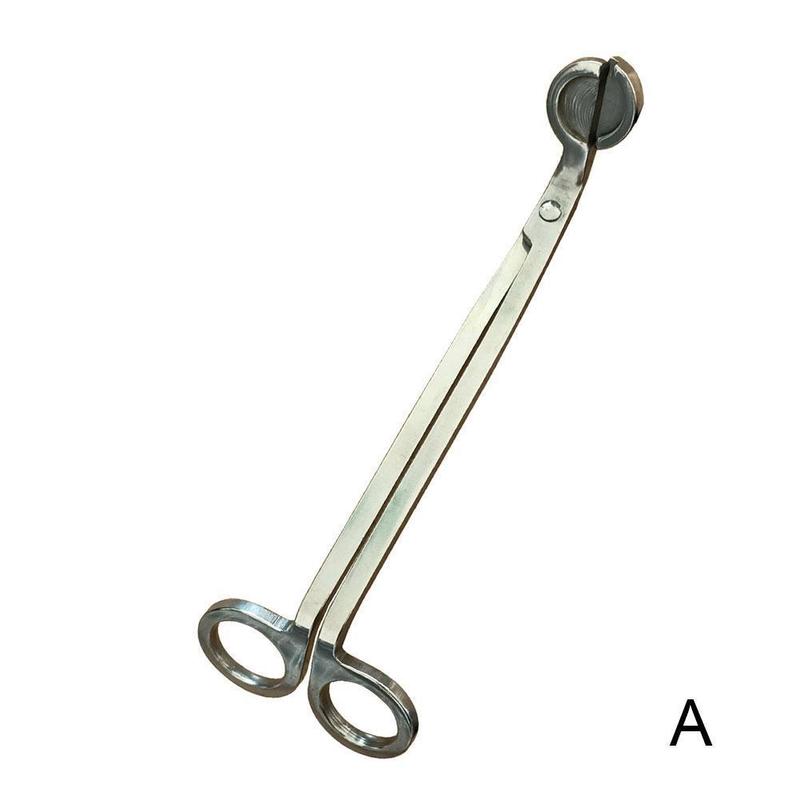 1pc Steel Candle Wick Trimmer Oil Lamp Trim Scissor Cutter Snuffer Tool Hook Aromatherapy Candle
