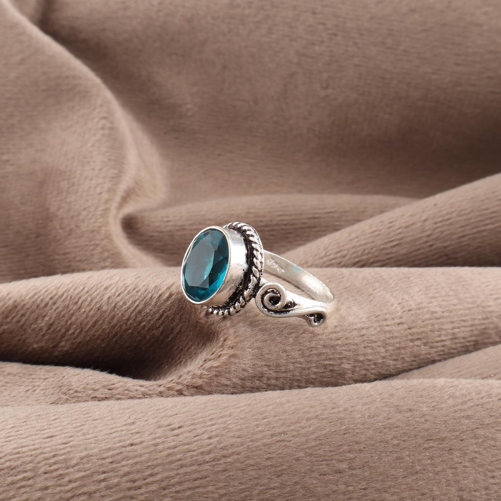 Apatite Handmade Silver Jewelry, 925 Sterling Silver Ring, Handmade Beautiful Gemstone Jewelry, Apatite Ring For Her