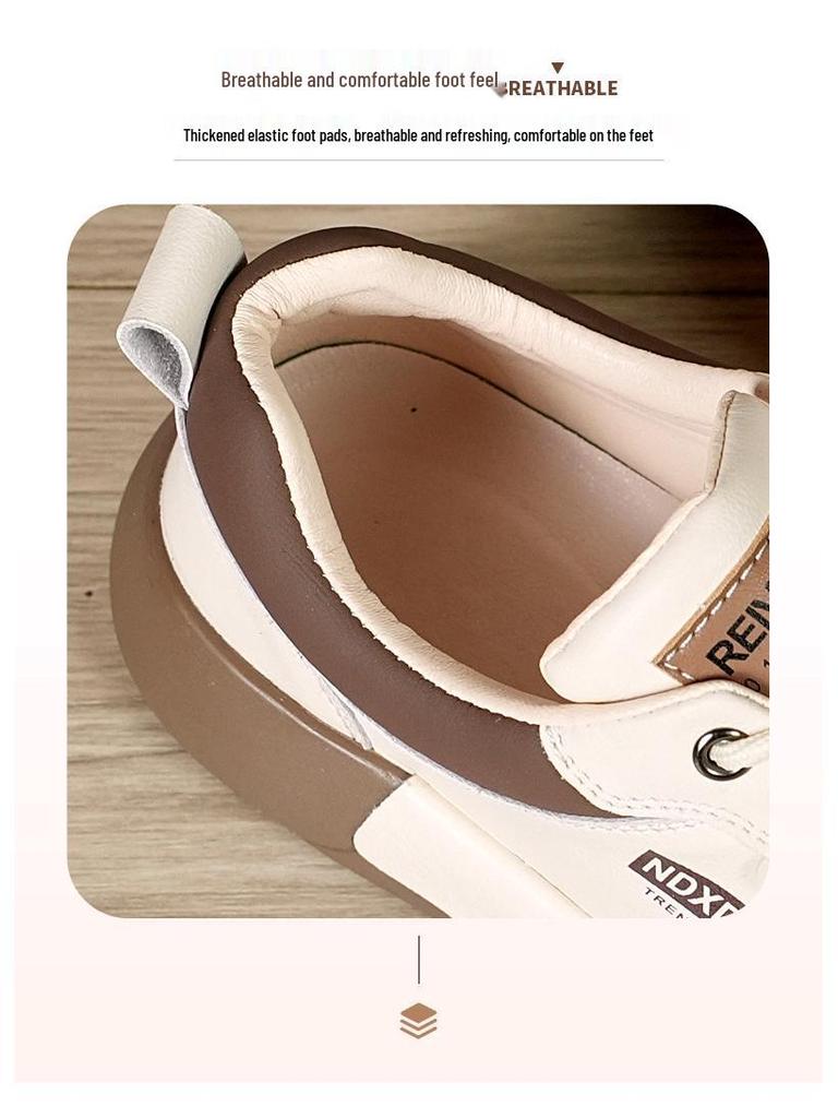 Women's Spring/Autumn Thick-Soled Sneakers: Stylish, Height-Boosting, Lightweight, Breathable Dad Shoes