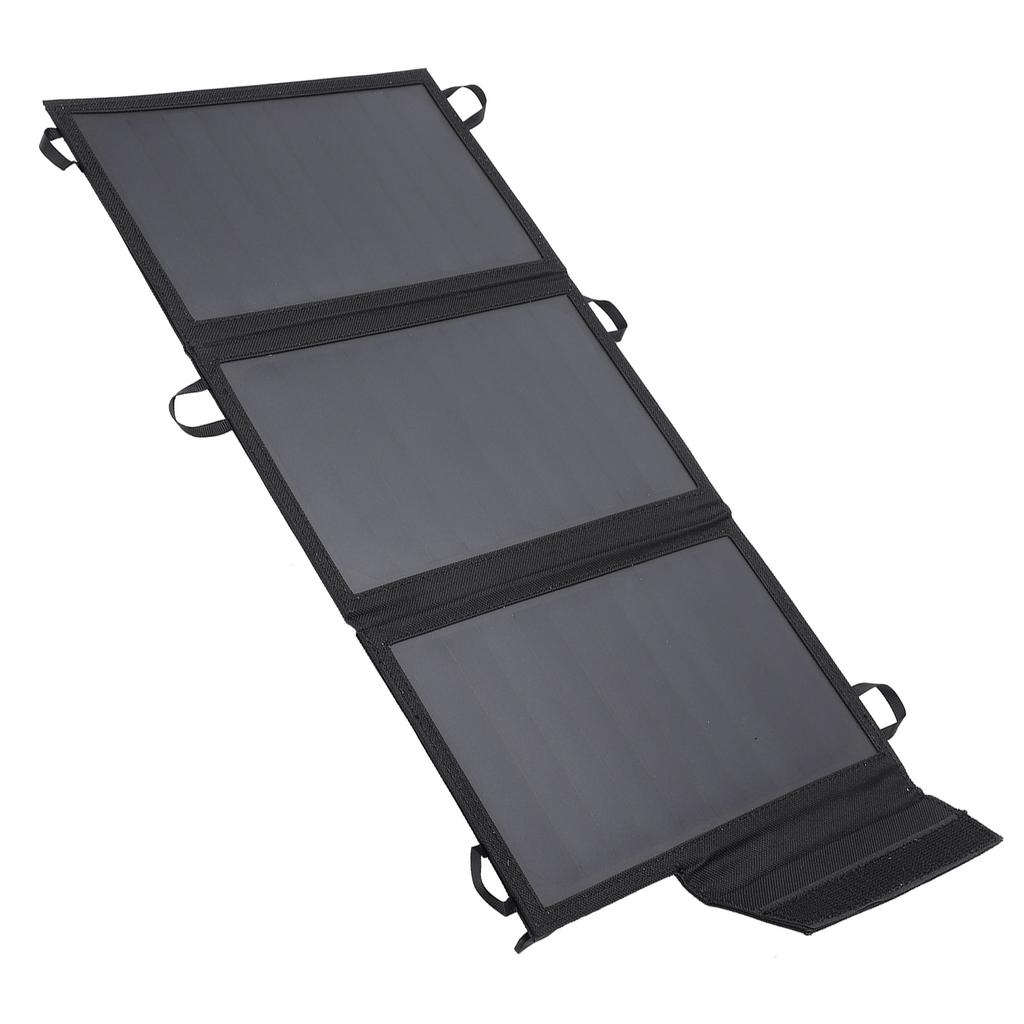 15W Solar Charger Foldable Solar Power Panel Charger with Dual USB Ports for Phones Tablets Speakers and Other Devices