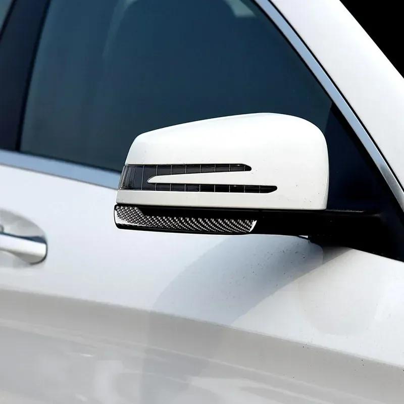 Carbon Fiber Car Rearview Collision Proof Strips Trim For Mercedes Benz A B C G R GLE GLK GLS CLS Class W176 W246 W204 W212 X156