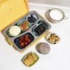 24Pcs Round/Square Silicone Muffin Molds Creative Lunch Box Dividers  Baking Supplies