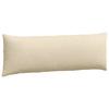 Sofa Cushions 2 pcs Cream 120 x 40 cm Fabric