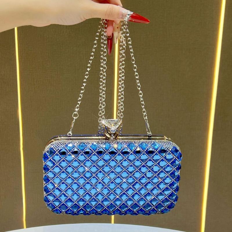 

Клатчі, Жіноча сумка, Модні вечірні сукні, Вечірня сумка високого класу для вечірки, Сумка через плече синій