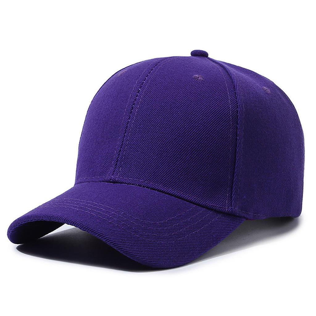 Custom Printed PVC Light Board Adult Baseball Caps Solid Color Peaked Cap Embroidered Logo 6-Panel Adjustable Four Seasons Work
