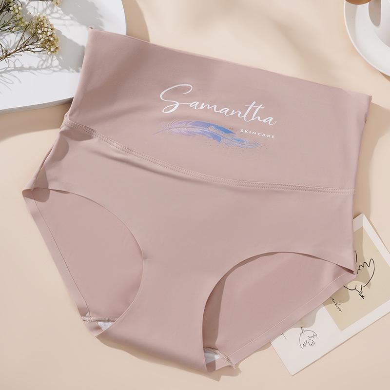 

Трусики с высокой талией для женщин, бесшовное нижнее белье для похудения, удобные бегающие трусики, женские трусы, сексуальное женское белье 3XL розовый