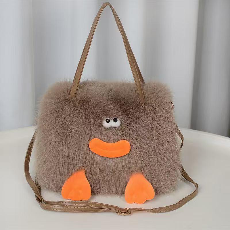 Spersonalizowana Pluszowa Torba na Ramię z Pyskiem Kiełbaski