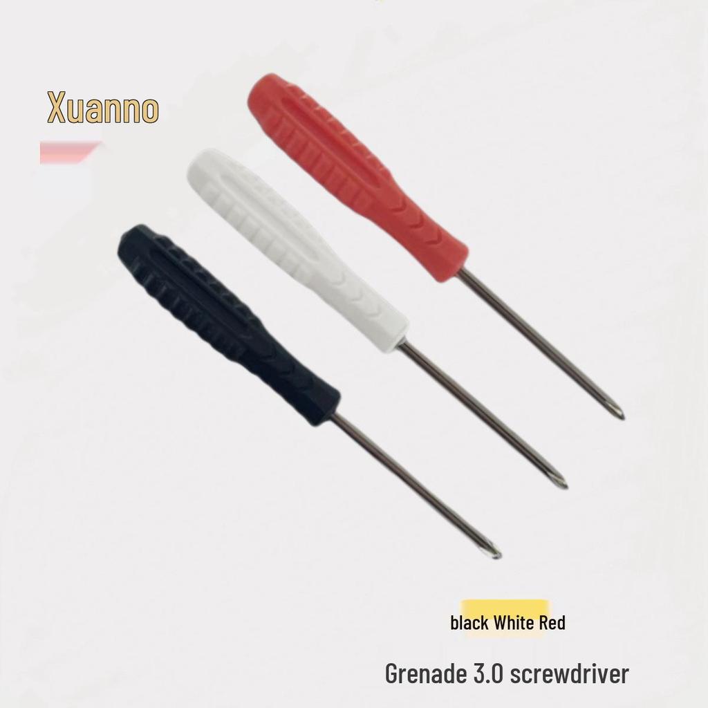 Phillips & Flat Head Grenade Handle Screwdriver Set, Black, for Furniture Repair