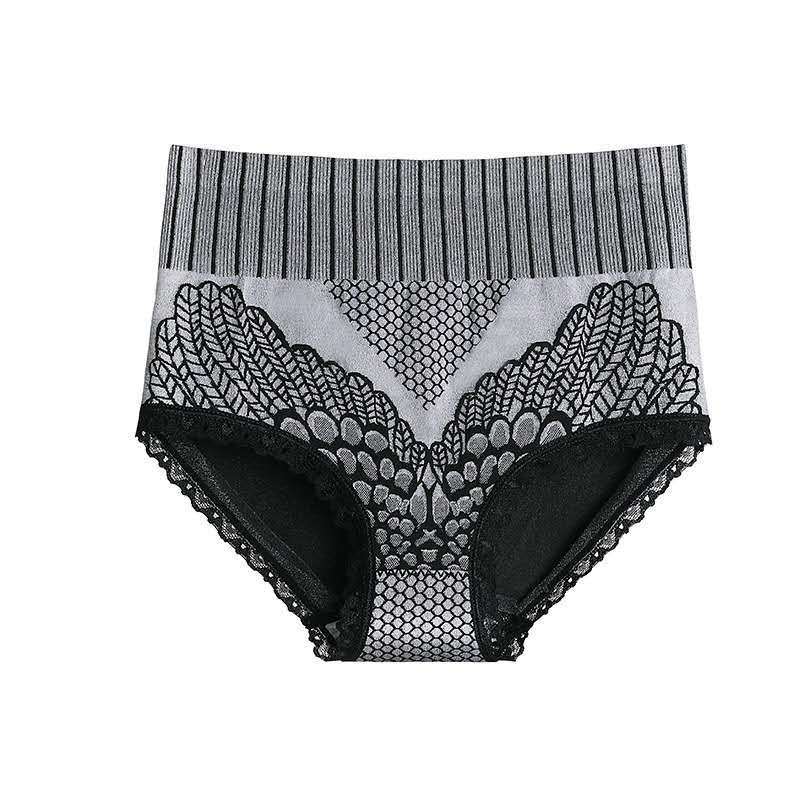 Women's High Waist Plus Size Underwear Seamless Breathable Soft Fabric Full Coverage Briefs Comfortable Fit Elastic Waistband