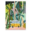 Tropical Colorful Girl Car Flower Koala Leopard Wall Art Malba na plátně Plakáty a obrazy Nástěnné obrazy pro dekoraci obývacího pokoje Bez rámu
