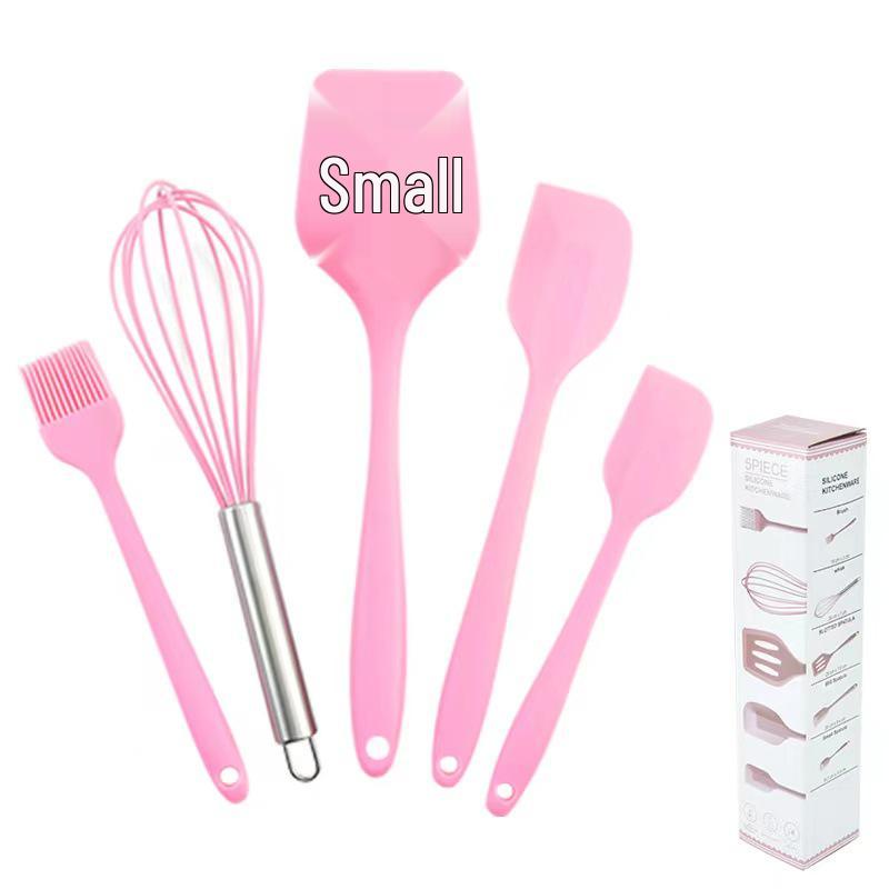 Silicone 5-Piece Baking Set: Spatula, Oil Brush, Whisk, High-Temperature Resistant Tools