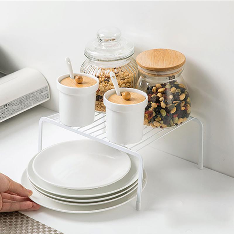 Metal Hollow Drain Shelves Sink Storage Rack Adjustable Storage Holder Kitchen Cabinet Organizer Dish Tray Bathroom Corner Shelf
