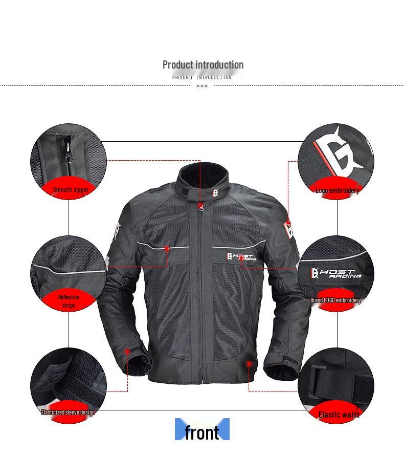 Men's Motorcycle Riding Suit: Racing Jacket, Warm, Fall-Proof, Off-Road, Summer-Ready