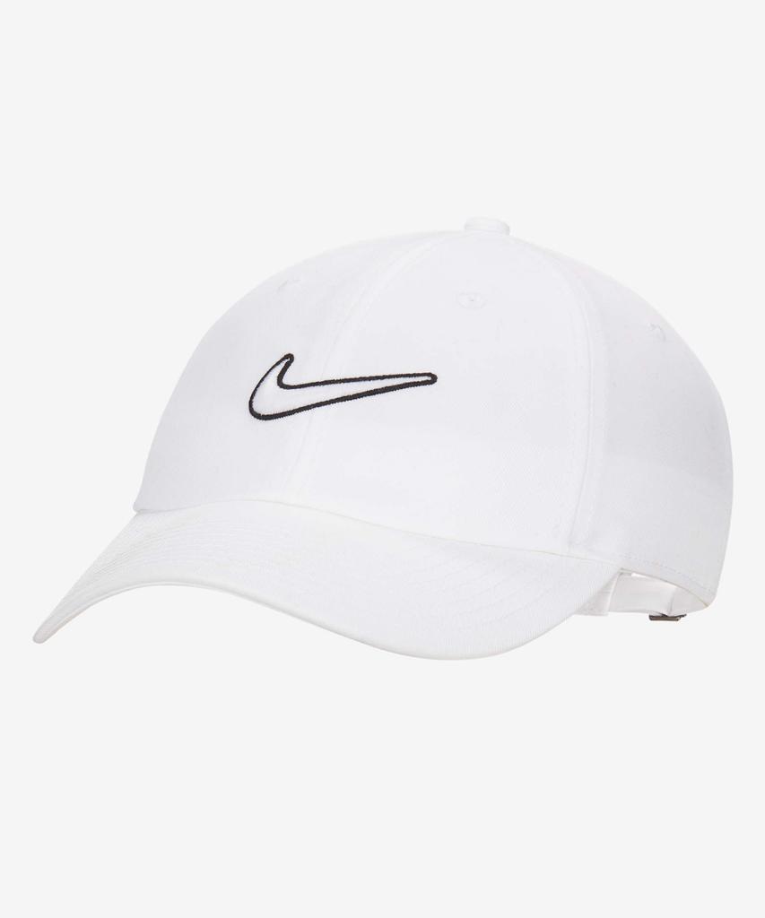 NIKE Club Unstructured Swoosh Cap - White:White / Fb5369-100
