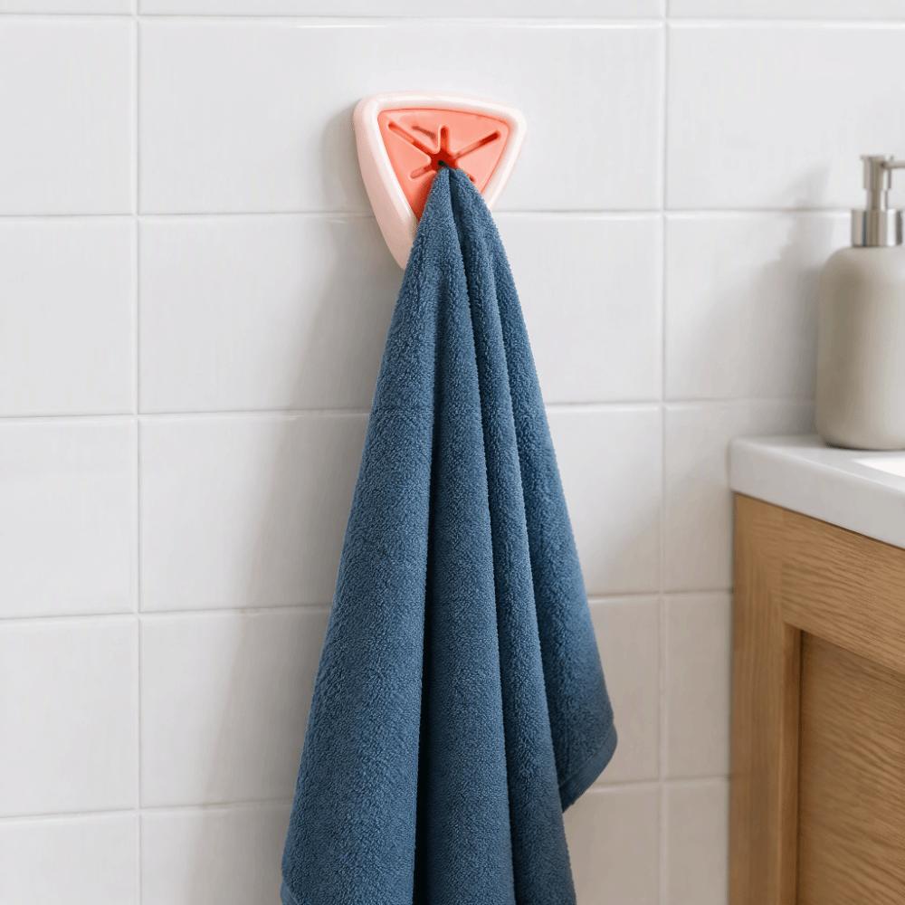 8PCS Self-Adhesive Kitchen Towel Hook 1.97in×1.97in×0.87in Rag Stopper Rack For RV