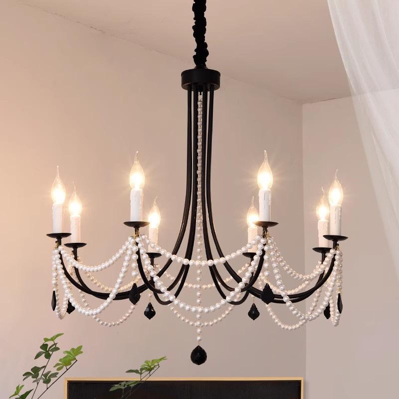 Mid-Century Crystal Chandelier: Versatile Lighting for Dining Room, Bedroom, and Walk-in Closet