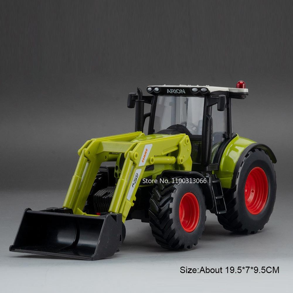 1:32 Alloy Agricultural Tractors Toys Models Diecast Car with Light Sound Miniature Vehicle Slide Forward Tractor Model Ornament