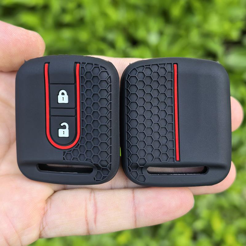 Silikon 2 Tasten Fernbedienung Auto Schlüsselhülle Etui Fob Für Nissan Elgrand X-TRAIL Qashqai Navara Micra Note NV200
